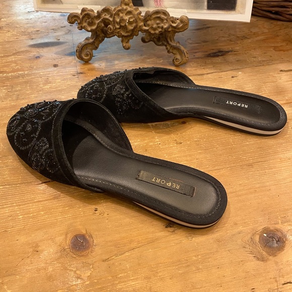 Report velvet with sequin design slippers - Picture 2 of 10